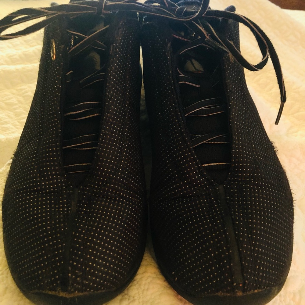 Vintage AND1 men’s black mesh-black patent leather tenni’s